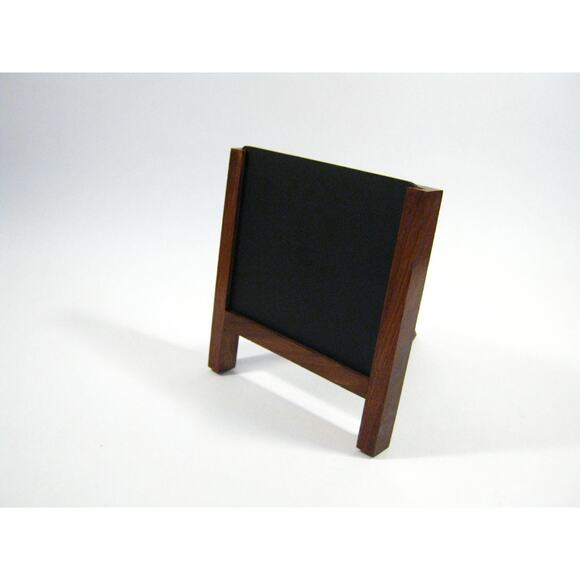 Mini Table Kitchen Desktop 6.5 Inch Wood Chalk Writing Board with Easel - Picture 4 of 5